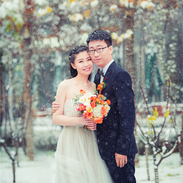 Lomo婚礼顾问婚礼服务案例《温暖而明亮的橙色主题婚礼《雪▪纪》》